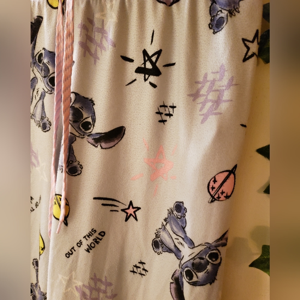 Disney Stitch pajama bottoms!